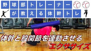 【体幹トレーニング】体幹を安定させ股関節と肩を連動させるエクササイズ！