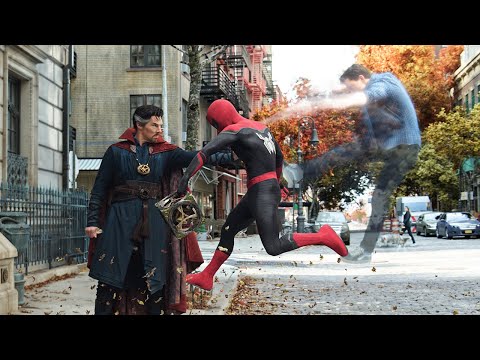 피터 vs 스트레인지 거울 차원 추격 장면 | 스파이더맨: 노 웨이 홈 (Spider-Man: No Way Home, 2021) [4K]