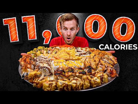 THE WORLD’S UNHEALTHIEST SUSHI PLATTER CHALLENGE!