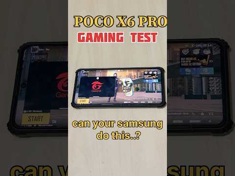 POCO X6 PRO😈- FreeFire &Bgmi GAMING TEST🔥#freefire #bgmi #shorts