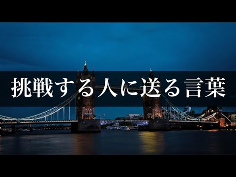 挑戦する人に送る言葉  #名言 #心に響く言葉 #名言集 #人生