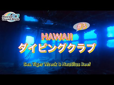 【ハワイ ダイビングクラブ】沈没船シータイガー＆ノーティラスリーフ Scuba Diving at Sea Tiger Wreck & Nautilus Reef, Oahu