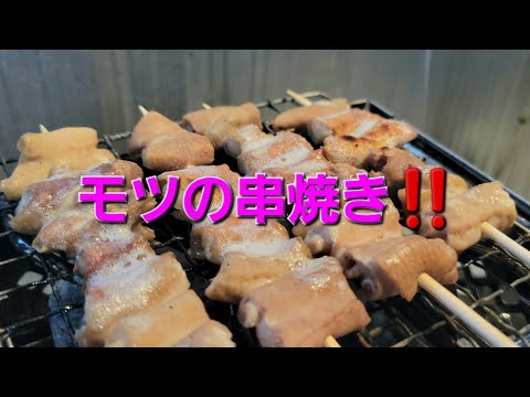 【呑兵衛🍶🍺動画】GOGO💨🤣👌コメリの成型炭🔥で家キャン🔥無性に食べたくなる「ホルモン・モツ」焼きで🏮🍺GOGO💨🤣👌