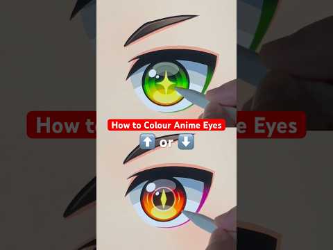 How to COLOUR Anime Eyes easy #howtodraw #digitalart #drawing