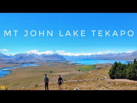 Mt John Observatory Walk | Lake Tekapo South Island | New Zealand Walking Tour 4K 2023