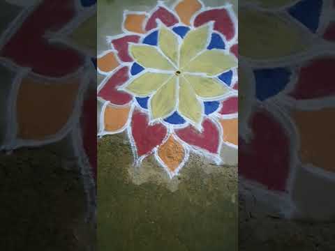 Friday kolam/Rangoli kolam #fridaykolam#rangoli#shorts#shortsfeed#youtubeshorts