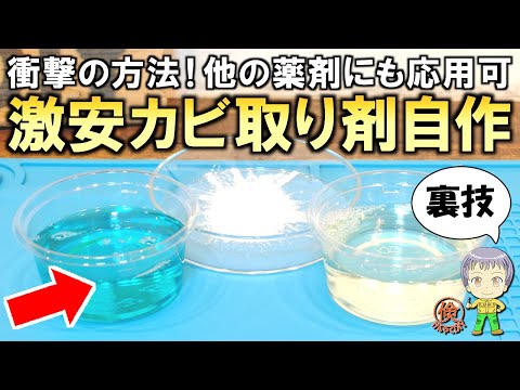 ついに発見！市販品の1/3の激安価格でカビ取り剤を自作する裏技をご紹介します！