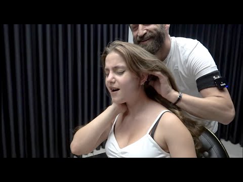 Female ASMR Head Massage Body Massage Face Massage Perfect Relaxing