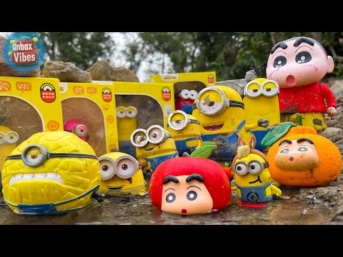 Find DESPICABLE ME 4 Toys in the MUD & Satisfying with Unboxing Crayon SHIN-CHAN 2024