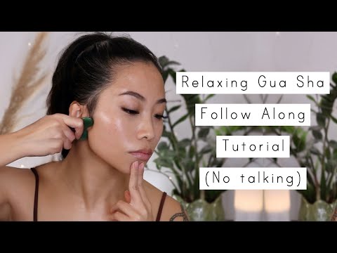 Relaxing Gua Sha Follow Along Tutorial (no talking)