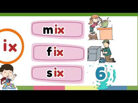 CVC Words | -ix Word Family | Learn to Read | Reading Phonics for Kids