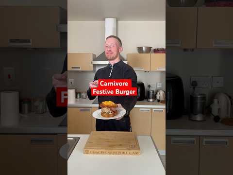 Carnivore Diet Festive Burger #carnivore #carnivorediet #recipe #burger #christmas #food #cooking