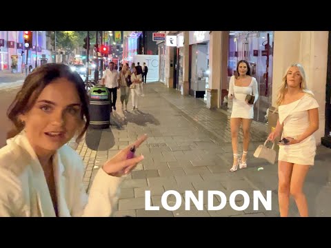 London Nightlife With Many Single Ladies 🇬🇧 London Night Walk