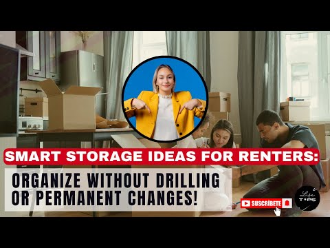 Smart Storage Ideas for Renters: Organize Without Drilling or Permanent Changes! Life TIPS #8