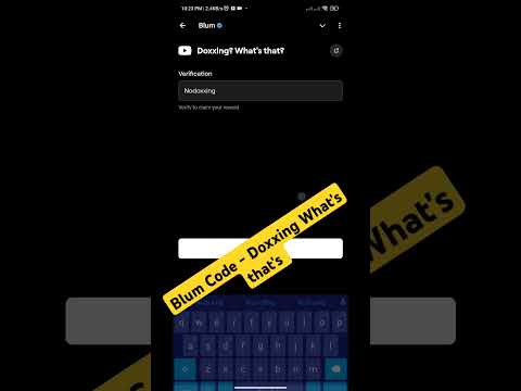 Blum Code - Doxxing What's that's | Blum Doxxing Code