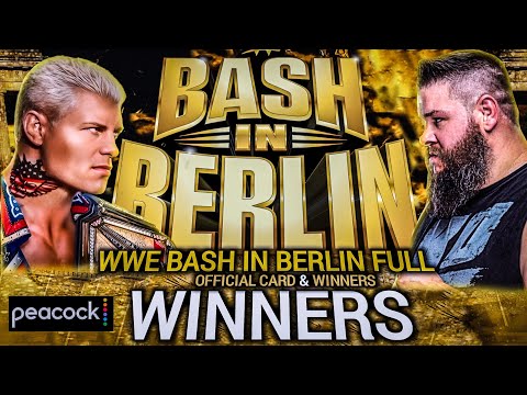 WWE Bash in Berlin 2024 - Winners Prediction | Bash in Berlin Official Card And Winners Prediction