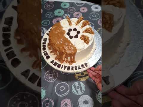 మా Wedding Anniversary కి నేను చేసిన Eggless Butterscotch Cake #short #butterscotchcake #egglesscake