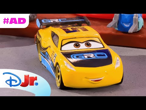 AD | Cruz Ramirez and Lightning McQueen Race In Radiator Springs | Pixar Cars x Mattel | @disneyjr