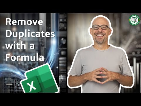 Excel Formula to Remove Duplicates