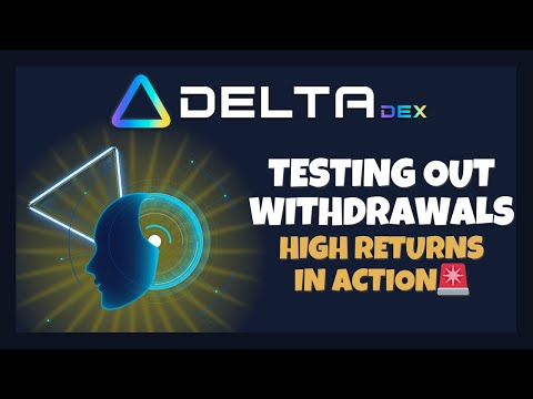 Testing Out Withdrawals 💸 DeltaDex Review ➡️ Collecting 3% Daily! 🎯