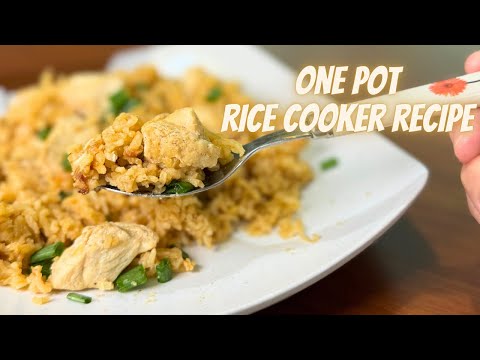 SUPER EASY Chicken Rice with Rice Cooker 电饭锅焖饭