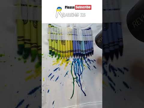 The Crayons Go Back to School - Animated Book (with Messy Craft at the End ) #craft #meltedcrayons