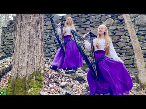 Dark Medieval Ballad - "Down in Yon Forest" - Harp Twins - Electric Harps