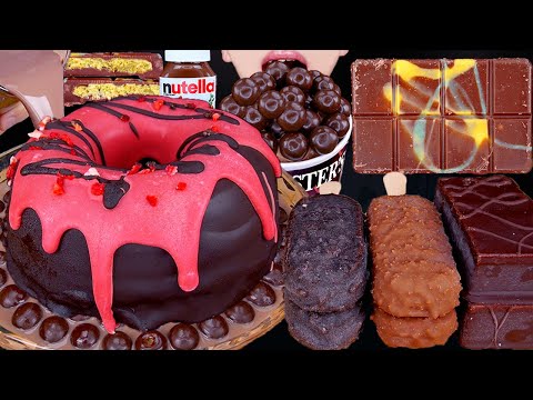 ASMR MALTESERS CAKE DUBAI CHOCOLATE ICE CREAM DESSERT MUKBANG 두바이 초콜릿 먹방 ドバイチョコレート 咀嚼音 EATING SOUNDS