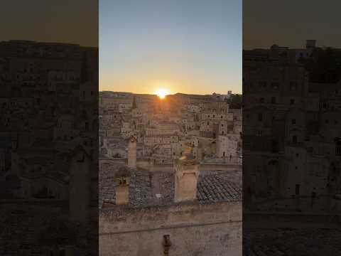 Matera Italy the second oldest city in the world. This village was abandoned- look at it now 😮