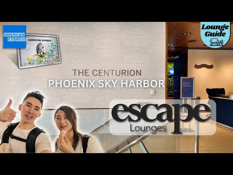 The smallest American Express Centurion Lounge in the world? At PHX Airport Bonus Escape Lounge Tour