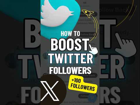 How to Boost Your Twitter X Followers #twitterfollowers #twitter #twitterx