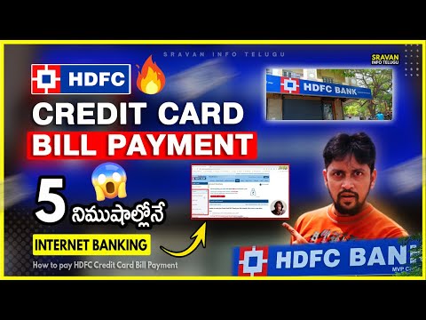 🔥 HDFC Credit card bill payment Net banking Telugu | How to Pay HDFC Credit card Bill | HDFC Bank