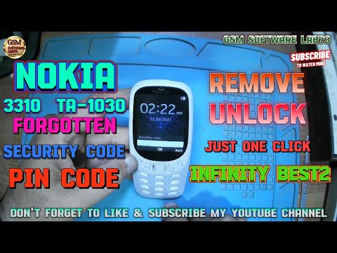 Nokia 3310 Security Code Unlock|Nokia 3310 TA-1030 Security Code reset infinity best2