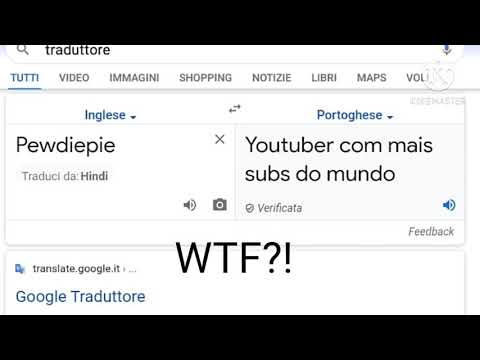 traduco PewDiePie da Inglese a Portoghese *strano*