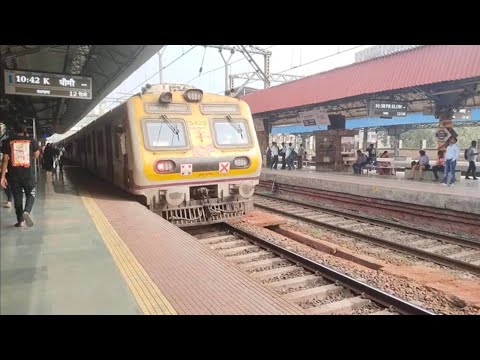 local train videos Indian railways live in railway station | Mumbai local train video | train video