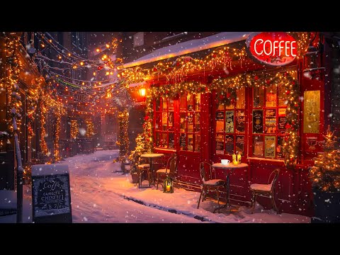 Warm Jazz Vibes ☕ Cozy Coffee Shop Ambience with Smooth Jazz Music for Chilly Nights ~ Winter Jazz