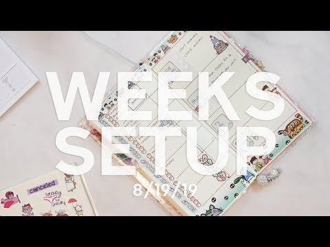 Hobonichi Weeks Setup | 8/19/19 | Plan With Me