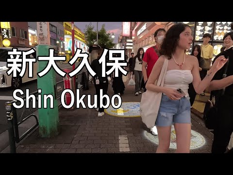 【4K】日本なのにほぼ韓国、新大久保を散歩 Walking in Shin-Okubo of Tokyo, almost South Korea