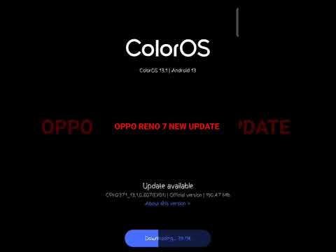 OPPO RENO 7 NEW UPDATE AVAILABLE #opporeno7#android14 #sgorts