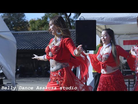 紅色のBELLY DANCE 2024　ダイジェスト・ショート版　上野タイフェア　Belly Dance Asakusa studio digest ver.