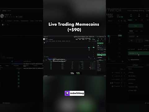 I Made $90 Trading Memecoins Live!