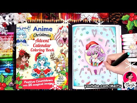 Anime Christmas Advent Calendar Coloring Real Time - NEW SUPER SALE + 4-in-1 Coloring Book | Mei Yu