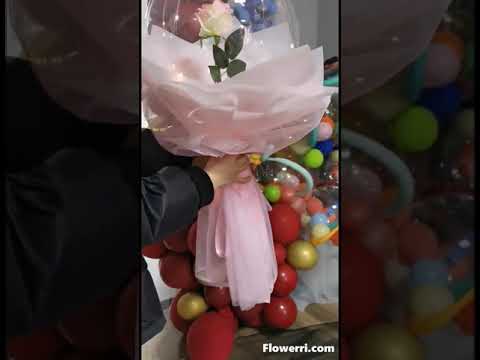 Pink Balloon Rose Bouquet