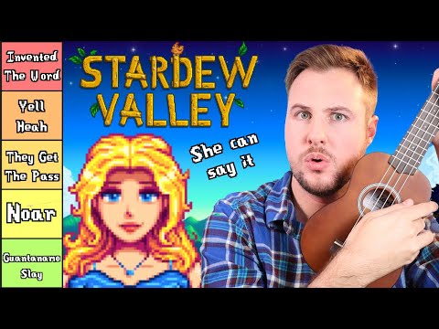 Which Stardew Valley Characters Can Say 🏳️‍🌈The Word🏳️‍🌈 | A Definitive Tier List