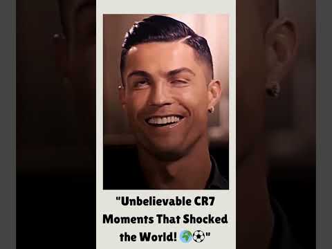 "Unbelievable CR7 Moments That Shocked the World! 🌍⚽"