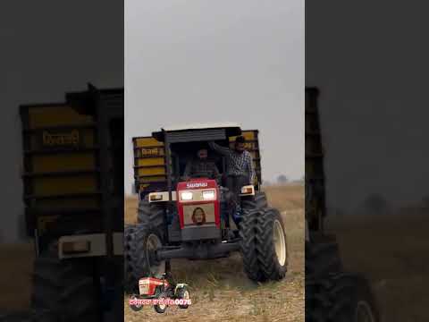 Swaraj 855 🚜 full loded Trailer #swaraj4x4 #swaraj4x4 #स्वराज855tractor #tractor #jhotta