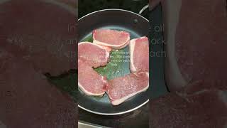 Pan Cooked Pork Chops #shorts #pork #porkchoprecipe