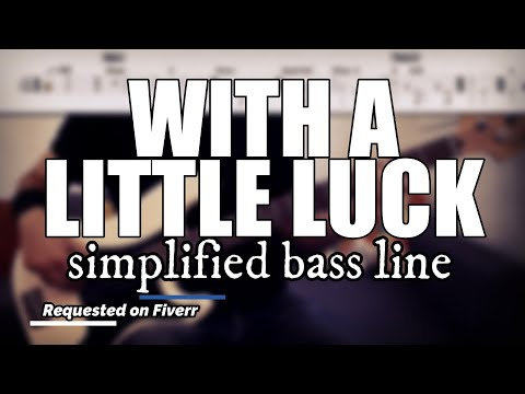 With a Little Luck - Paul McCartney | Simplified bass line with tabs #117