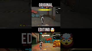 Original + editing 🤯 (free fire shorts)