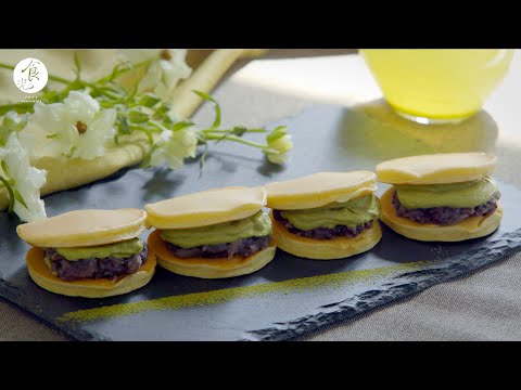 紅豆抹茶銅鑼燒｜Dorayaki with red bean and matcha｜どら焼き｜ASMR Cooking ｜4K